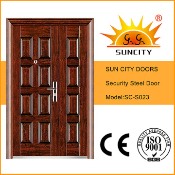 Villa Entrance Door Steel Leaf with Sidelites (SC-S023)